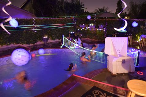 Night Pool Party Ideas