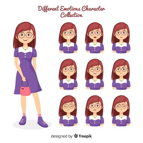 Free Vector | Character showing emotions