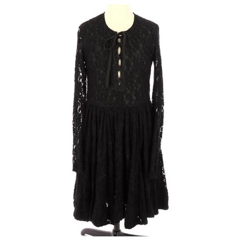 Maje Robe Viscose Noir Ref Joli Closet