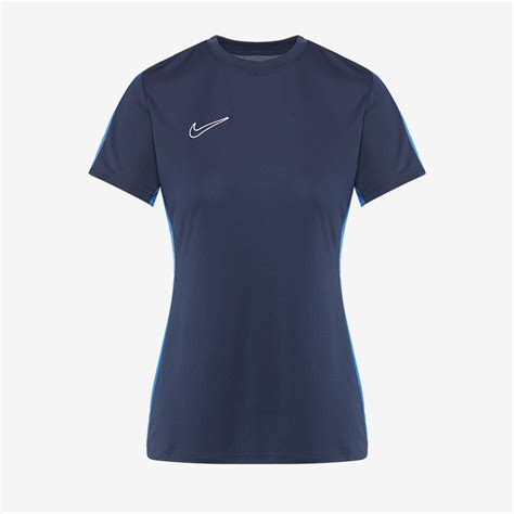 Nike Dri Fit Womens Academy Ss Training Shirt Obsidian Royal Blue