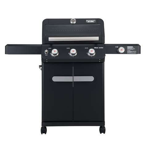 mesa  burner propane gas grill  black  clear view lid  led