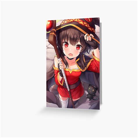 Tarjetas de felicitación Megumin Butt Thicc Ass Muslos Konosuba Sexy
