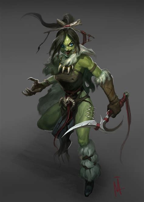 Artstation Orc Girl Minhee Kim Race Orc And Half Orc Pinterest Girls Rpg And Fantasy