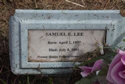 Samuel Edmond Lee Homenaje De Find A Grave