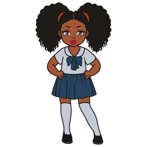 Clip Art African American Girl Png Download African American Clip