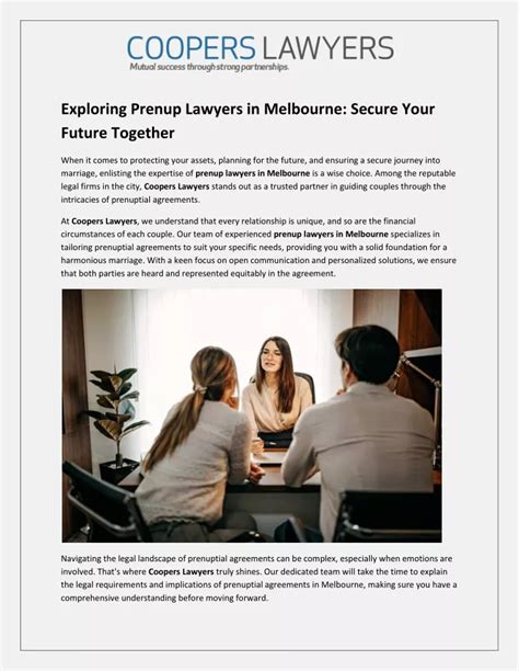 Ppt Exploring Prenup Lawyers In Melbourne Secure Your Future Together Powerpoint