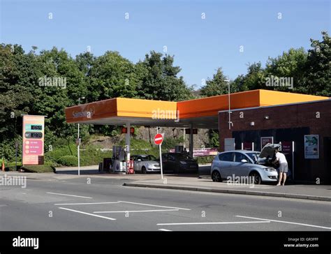 Sainsburys Petrol Filling Station Uk Stock Photo Alamy