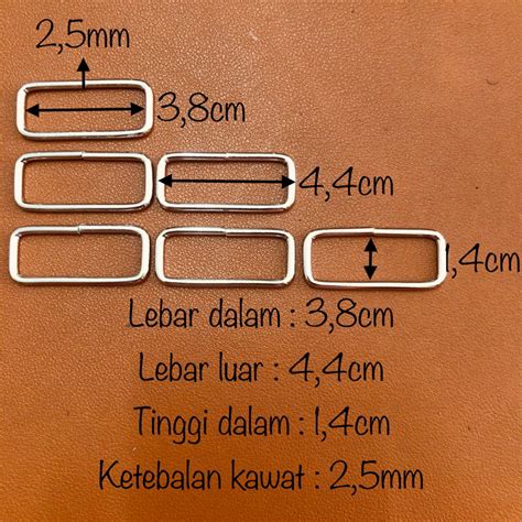 Jual Ring Kotak Tas Besi Cm Per Pcs Ring Tas Besi Mm Re