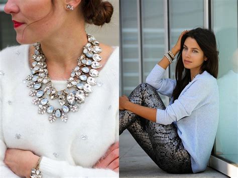 Cute Outfit Ideas To Wear Your Crystal Statement Necklace Crystal