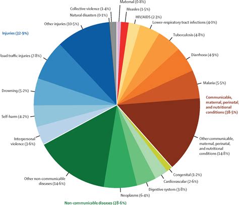 National Regional And Global Causes Of Mortality In 519 Year Olds