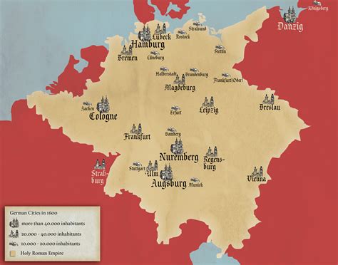 Largest German Cities In 1600 2800 X 2200 R MapPorn