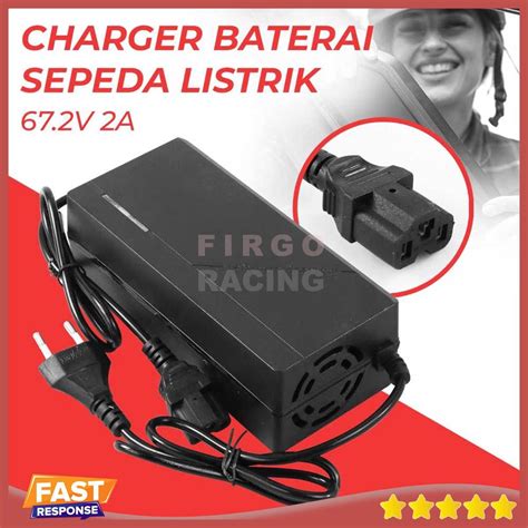 Jual CHARGER SEPEDA LISTRIK 67 2V 2A SELIS SCOOTER LISTRIK 3 LUBANG