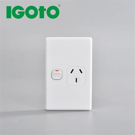Australia Single Powerpoint Gpo Socket 250v 10a China Powerpoint And