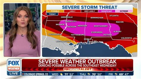 Severe Weather Outbreak Threatens Over 30 Million In Southeast On Wednesday Latest Weather