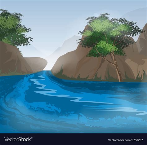 River Royalty Free Vector Image - VectorStock