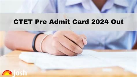 Ctet Pre Admit Card 2024 Out