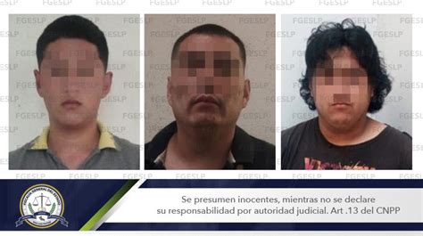 Fiscalía captura a tres hombres por presunto robo domiciliario en SLP