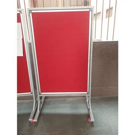 Red Pin Board With Stand For Office Frame Material Aluminium At Rs 98