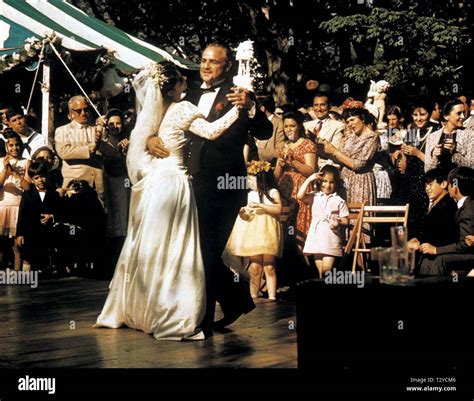 Talia Shire Marlon Brando The Godfather 1972 Stock Photo Alamy