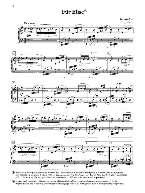 Fur Elise Original