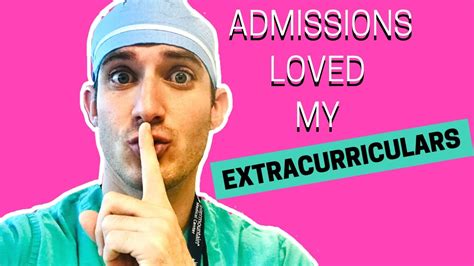 Extracurriculars For Med School My Application And Tips Youtube