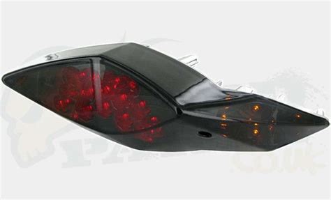 STR8 Black LED Rear Light Peugeot Speedfight 3 Pedparts UK