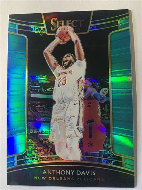 2018 19 Panini Select Concourse Light Blue Prizm 33 Anthony Davis