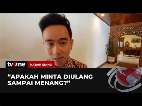 Begini Respons Gibran Terkait Gugatan Pilpres Tvone