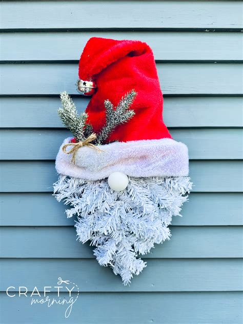 Christmas Tree Gnome Santa Wreath Crafty Morning