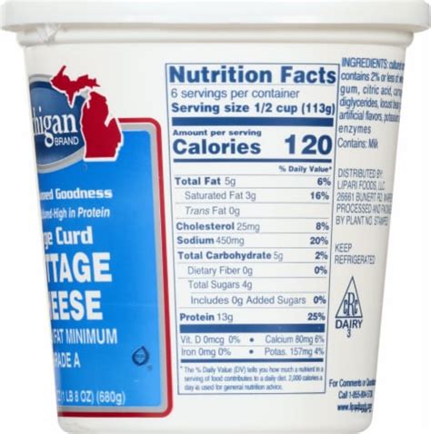 Michigan Large Curd Cottage Cheese Oz Qfc