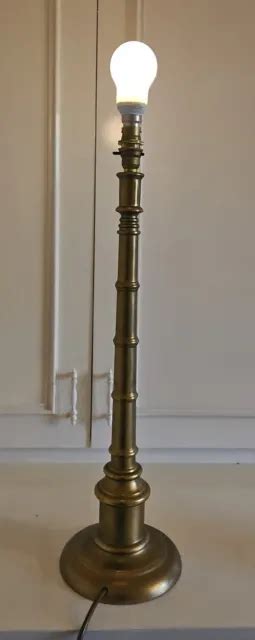 LAURA ASHLEY CORINTHIAN Column Brass Table Lamp PAT Tested 60cm 79 99