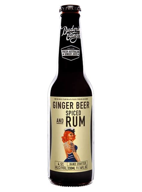 GINGER BEER & SPICED RUM 330ML | Buderim Ginger