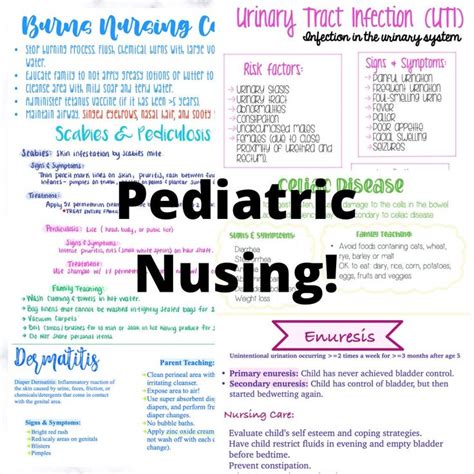 Bundle Pediatric Nursing Notes 46 Full Pages Instant Digital Download Pediatric Disorders Peds