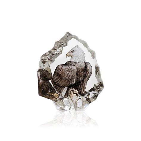 Crystal Mini Bald Eagle Figurine, Mats-Jonasson-Crystal-All-Products ...