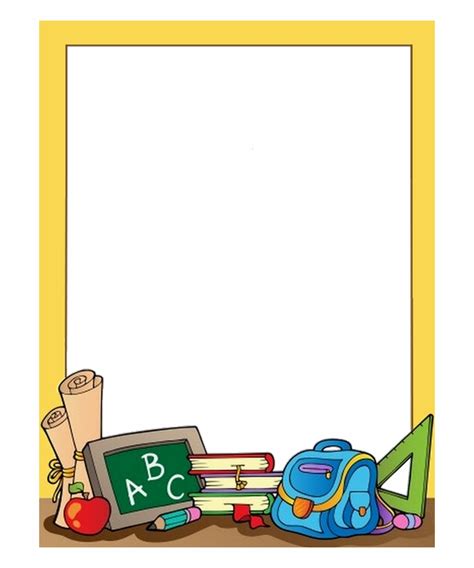 Printable School Borders