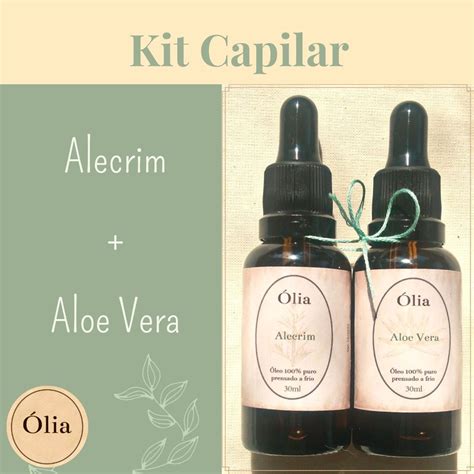 Kit Leo Capilar Aloe Vera E Alecrim Puro E Prensado A Frio