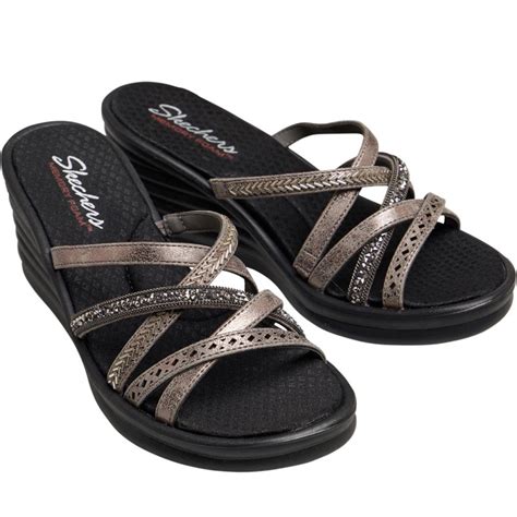 Buy SKECHERS Womens Rumbler Wave New Lassie Multi Strap Memory Foam ...