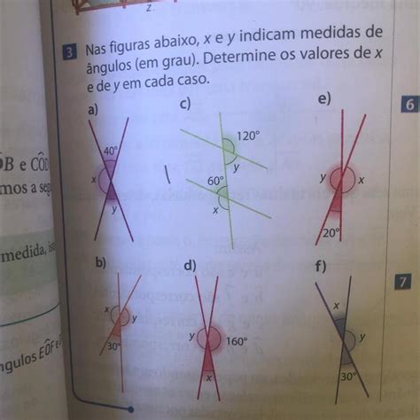 Na Figura Abaixo X E Y Indicam Medidas De ângulos Em Graus Determine Os Valores De X E De Y Em