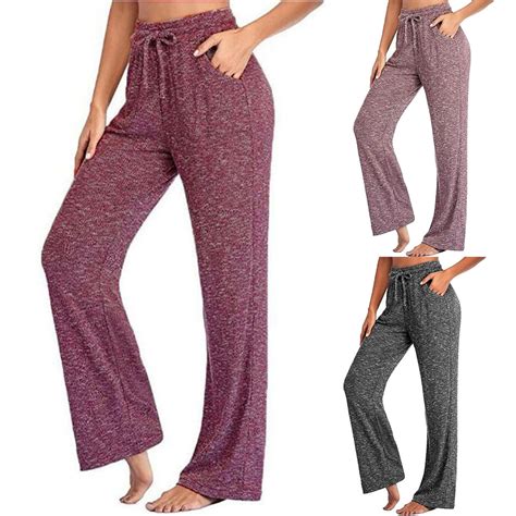 Skpabo Womens Casual Loose Wide Leg Yoga Pantscasual Pants Yoga Pants