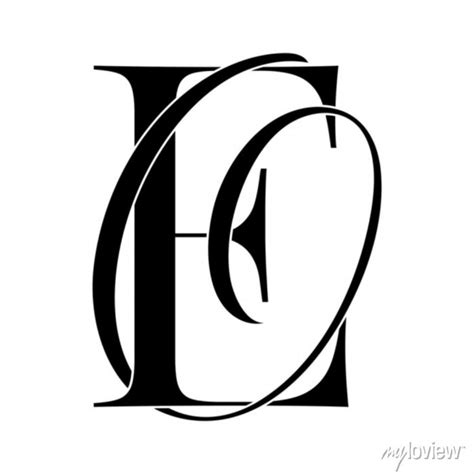 Eo Oe Monogram Logo Calligraphic Signature Icon Wedding Logo