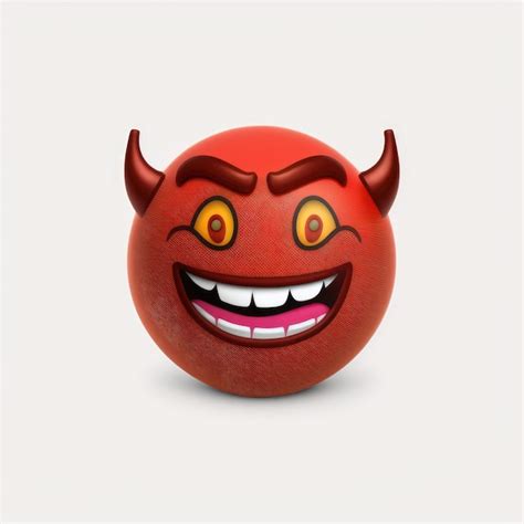 Premium Ai Image Expressive Emoticon Face Demon Emoji