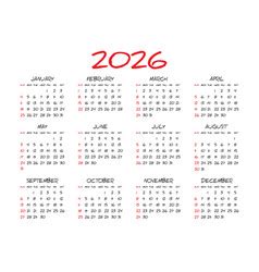 2026 Calendar Vector Images (over 300)