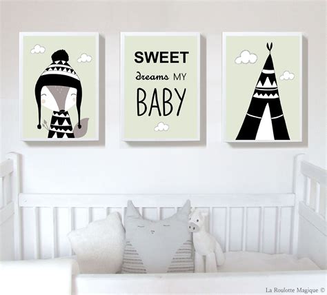 Lot De Affiches D Coration Pour Enfants Nursery Art Print La