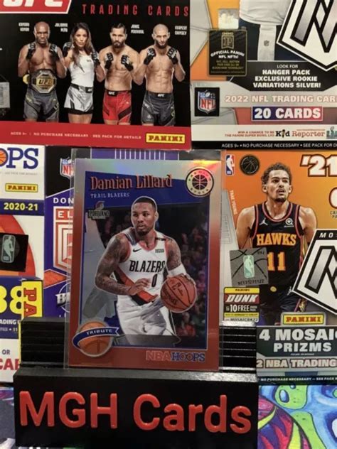 Panini Nba Hoops Stock Premium Hommage Red Prizm Damian Lillard