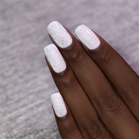 Ilnp Liberty Creamy White Speckled Nail Polish