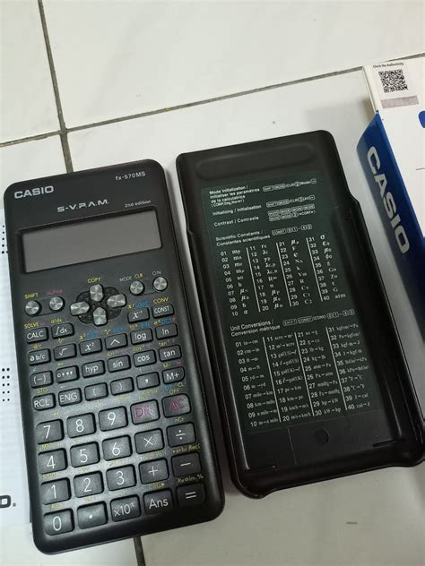 Readystock New Casio Scientific Calculator Fx 570ms Secondary School