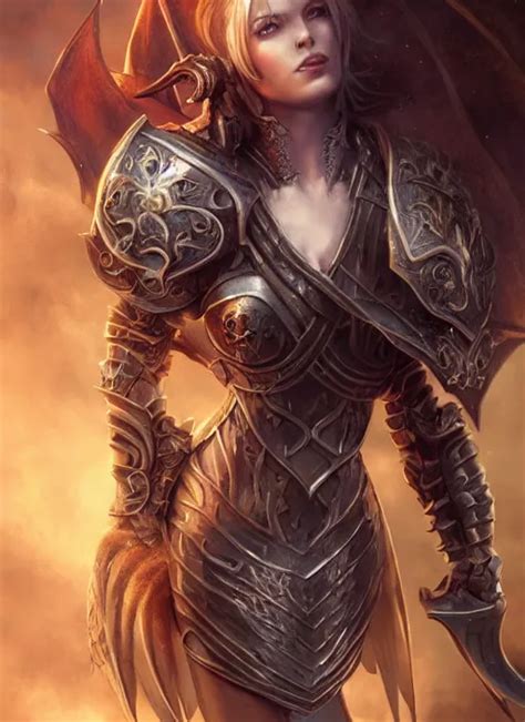 A Ruthless Female Paladin Full Body 8 K Stable Diffusion