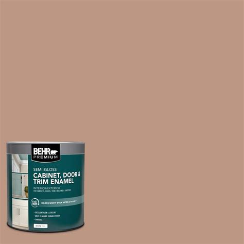 BEHR PREMIUM 1 Qt S190 4 Spiced Brandy Semi Gloss Enamel Interior