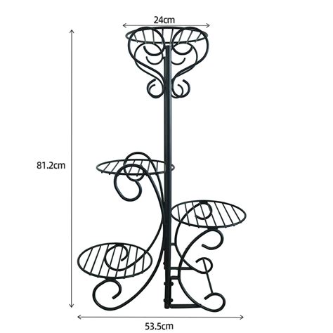 Goldmak Customized Floor Standing Metal Shelf Wire Racks Plant Stand