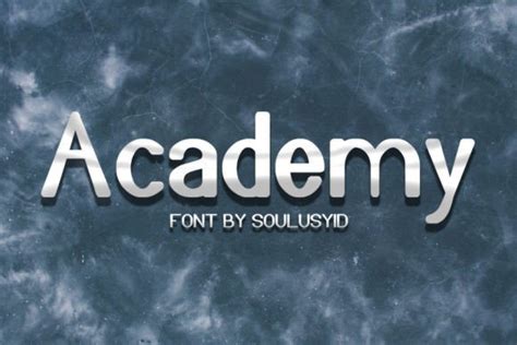 Academy Font By Soulusyid · Creative Fabrica